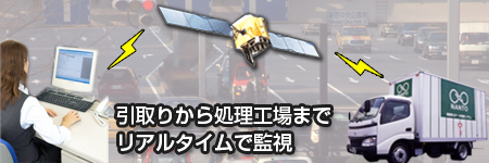 GPSで回収車管理